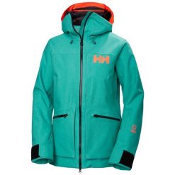 Damska kurtka turystyczna Helly Hansen Powderqueen 3.0. Zielone kurtki narciarskie Helly Hansen, bez wzorów, bez kaptura, narciarskie. W wyprzedaży za 1,621.00 zł.