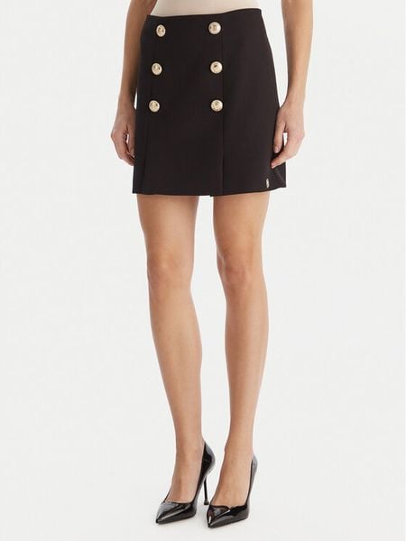 Babylon Spódnica mini S00612 Czarny Regular Fit. Czarne spódnice Babylon, s, bez wzorów, z syntetyku, mini. Za 599.99 zł.