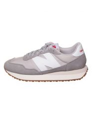 New Balance Skórzane sneakersy "237" w kolorze szaro-beżowym rozmiar: 46,5. Brązowe trampki New Balance, bez wzorów, ze skóry, bez zapięcia. Za 290.57 zł.