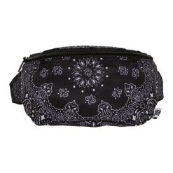 Saszetka Z Nadrukiem Bandana. Czarne torby na ramię Urban Classics, bez wzorów, sportowe, z nadrukiem, bez dodatków. Za 64.99 zł.