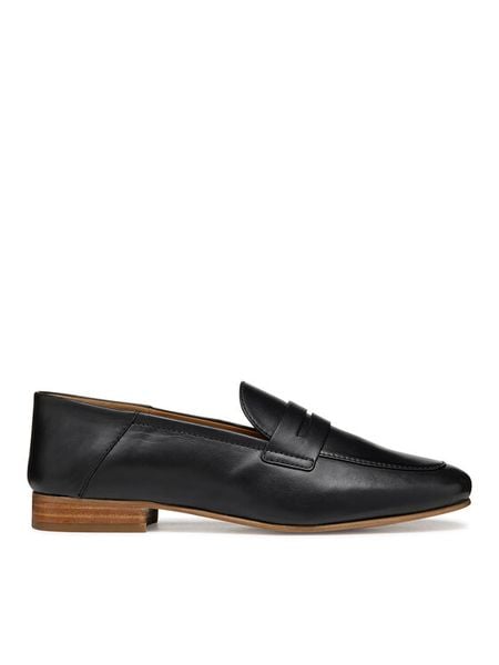 Geox Lordsy D Meskietinea D552EA 00085 C9999 Czarny. Czarne lordsy Geox, bez wzorów, ze skóry, bez obcasa, bez zapięcia. Za 290.99 zł.