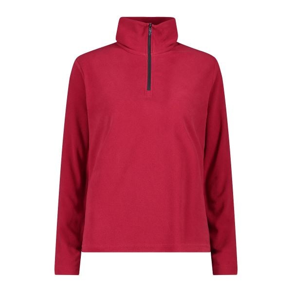 Damski polar CMP. Czerwone swetry CMP, na zimę, bez wzorów, z polaru, bez ramiączek. W wyprzedaży za 158.65 zł.