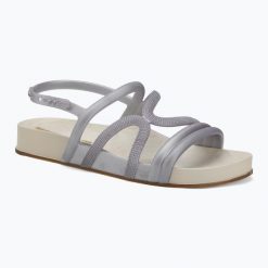 Sandały damskie Ipanema Walk. Szare sandały Ipanema, bez wzorów, z materiału, sportowe, bez obcasa, bez zapięcia. Za 83.99 zł.