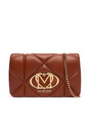 LOVE MOSCHINO Torebka JC4043PP1NLC0312 Brązowy. Brązowe torebki klasyczne Love Moschino, bez wzorów, ze skóry, bez dodatków. Za 799.99 zł.