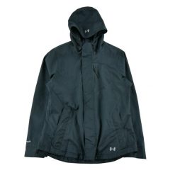 Second life - Under Armour parka damska Storm 2 - Jak nowy. Czarne parki Under Armour, l, z materiału, sportowe, bez kaptura. Za 255.56 zł.