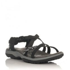 Sandały SKECHERS REGGAE SLIM VACAY Czarny. Czarne sandały Skechers, bez wzorów, z syntetyku, sportowe, bez obcasa, bez zapięcia. Za 253.99 zł.