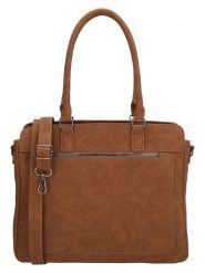 Beagles Skórzana torebka "Cambrils" w kolorze jasnobrązowym - 31,5 x 25,5 x 11 cm rozmiar: onesize. Brązowe torby na ramię Beagles, bez wzorów, z materiału, na ramię, bez dodatków. Za 136.45 zł.