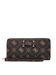 Guess Duży Portfel Damski Silia Slg SWGP98 90146 Brązowy. Brązowe portfele Guess, z aplikacjami, ze skóry. Za 229.99 zł.