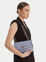 Guess Torebka 180498 Błękitny. Niebieskie torebki klasyczne Guess, z aplikacjami, ze skóry, bez dodatków. Za 589.99 zł.