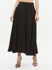 Dixie Spódnica midi GCGOUANA Czarny Regular Fit. Czarne spódnice Dixie, s, bez wzorów, z wiskozy, midi. Za 289.99 zł.