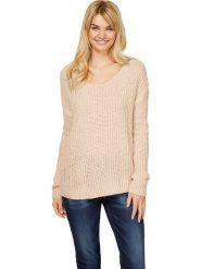 Heine Sweter w kolorze beżowym rozmiar: 34. Brązowe swetry Heine, bez wzorów, ze splotem, bez ramiączek. Za 50.95 zł.