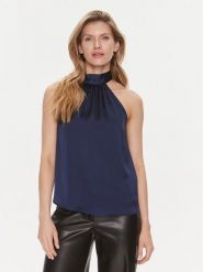 Marciano Guess Bluzka Ethereal 4RGH17 7008A Granatowy Regular Fit. Niebieskie bluzki Marciano Guess, z aplikacjami, z syntetyku, bez kołnierzyka, bez ramiączek. Za 549.99 zł.
