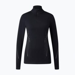 Longsleeve termoaktywny damski BOGNER FIRE+ICE Ilvy 3. Czarne bielizna sportowa bez wzorów. Za 569.99 zł.