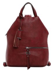 Tamaris Plecak "Nele" w kolorze ciemnoczerwonym - 34 x 32 x 20 cm rozmiar: onesize. Czerwone plecaki Tamaris, bez wzorów, z materiału. Za 86.99 zł.