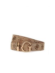 Guess Pasek w kolorze jasnobrązowo-beżowym rozmiar: 95. Brązowe paski Guess, z aplikacjami, z materiału. Za 218.05 zł.