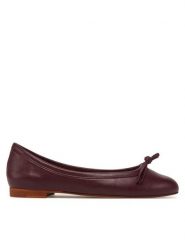 Balagan Baleriny Amuka Fioletowy. Fioletowe baleriny BALAGAN, bez wzorów, ze skóry, bez obcasa. Za 339.99 zł.