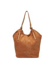 JENNY Torebka C-JNY-M-006-08 Brązowy. Brązowe torebki klasyczne Jenny, bez wzorów, z materiału, bez dodatków. Za 129.99 zł.