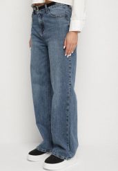 Szare Jeansy o Szerokim Kroju z Wysokim Stanem Zdobione Cyrkoniami Zarilia. Szare jeansy Born2be, na co dzień, l, z aplikacjami, z jeansu, z podwyższonym stanem. Za 149.99 zł.