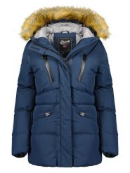 Geographical Norway Parka "Crown" w kolorze granatowym rozmiar: L. Niebieskie parki Geographical Norway, l, bez kaptura. Za 303.95 zł.