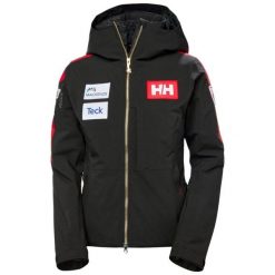 Damska ocieplana kurtka narciarska Helly Hansen World Cup. Czarne kurtki narciarskie Helly Hansen, bez wzorów, bez kaptura, narciarskie. W wyprzedaży za 2,381.00 zł.