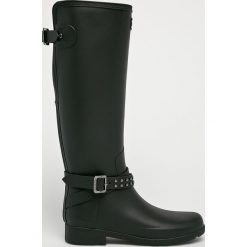 Hunter - Kalosze. Czarne kalosze Hunter, bez wzorów, z gumy. W wyprzedaży za 599.90 zł.
