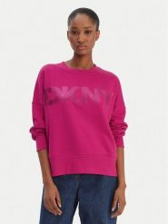 DKNY Sport Bluza DP6T1561 Różowy Oversize. Czerwone bluzy DKNY Sport, xs, bez wzorów, z bawełny, bez kaptura. Za 309.99 zł.