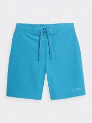 4F Szorty kąpielowe w kolorze błękitnym rozmiar: 134. Niebieskie szorty 4f, bez wzorów, z materiału. Za 66.16 zł.