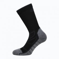 Skarpety Jack Wolfskin Vojo Sock Cl C. Czarne skarpety Jack Wolfskin, bez wzorów, z elastanu. Za 69.99 zł.