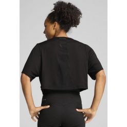 Damska koszulka z siateczki CLOUDSPUN PUMA Black. Czarne koszulki sportowe Puma, bez wzorów, z materiału, bez ramiączek. W wyprzedaży za 99.00 zł.