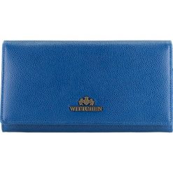 Portfel. Niebieskie portfele Wittchen, bez wzorów, ze skóry. W wyprzedaży za 229.90 zł.