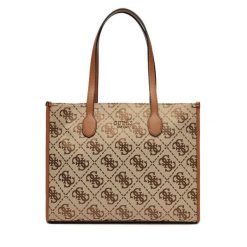 Torebka Guess. Brązowe torebki klasyczne Guess, z aplikacjami, bez dodatków. Za 369.99 zł.