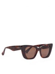 Max Mara Okulary przeciwsłoneczne Glimpse5 MM0099 52E Brązowy. Brązowe okulary przeciwsłoneczne Max Mara, bez wzorów, z tworzywa sztucznego. Za 799.99 zł.