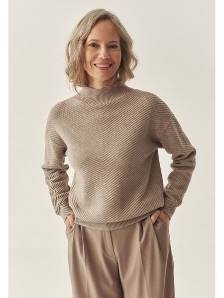 TATUUM Sweter w kolorze szarobrązowym rozmiar: L. Brązowe swetry Tatuum, l, bez wzorów, bez ramiączek. Za 144.95 zł.