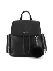 JENNY Plecak JNY-M-002-07 Czarny. Czarne plecaki Jenny, bez wzorów, z tworzywa sztucznego. Za 139.99 zł.