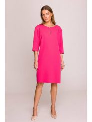 Stylove Sukienka w kolorze różowym rozmiar: S. Różowe sukienki Stylove, na co dzień, s, bez wzorów, bez kołnierzyka, bez ramiączek, midi, proste. Za 233.45 zł.