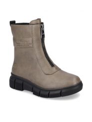 Rieker Botki X3452-24 Brązowy. Brązowe botki Rieker, bez wzorów, ze skóry, bez obcasa, na płaskiej podeszwie, bez zapięcia. Za 389.99 zł.
