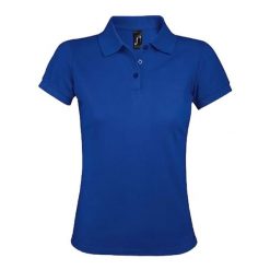 Damska Koszulka Polo Prime. Niebieskie koszulki polo SOL'S, s, bez wzorów, bez kołnierzyka, bez ramiączek. Za 94.99 zł.