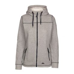 Damska Bluza Polarowa Runpal At400. Szare bluzy Trespass, na zimę, m, bez wzorów, z bawełny, z kapturem. Za 390.99 zł.