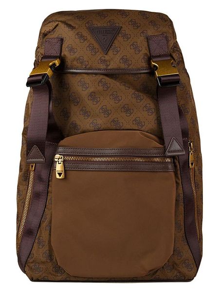 Guess Plecak w kolorze brązowym - 14 x 35 x 7 cm rozmiar: onesize. Brązowe plecaki Guess, z aplikacjami, z materiału. Za 394.95 zł.