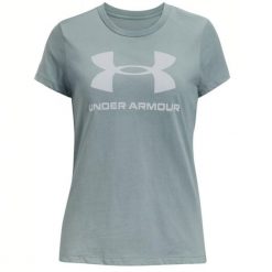 Koszulka Damska Under Armour. Zielone koszulki sportowe Under Armour, bez wzorów, bez ramiączek. Za 76.99 zł.