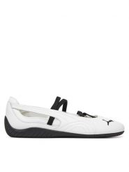 Puma Baleriny Speedcat Ballet LTH Wns 403587 01 Biały. Białe baleriny Puma, bez wzorów, ze skóry, bez obcasa. Za 379.99 zł.