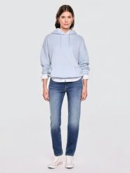 Bluza damska z kapturem błękitna Raisala 400. Niebieskie bluzy Big Star, l, bez wzorów, z dzianiny, z kapturem. Za 229.99 zł.