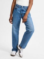 Levi's Dżinsy - Szeroka nogawka w prążki Kobiety Bawełna niebieski, 29-32. Niebieskie jeansy Levi's®, s, bez wzorów. Za 649.95 zł.