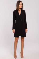 Elegancka sukienka marynarka na jeden guzik czarna. Czarne marynarki i żakiety Stylove, l, bez wzorów, z elastanu, biznesowe. Za 275.00 zł.