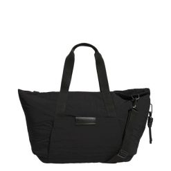 TORBA FAVORITE DUFFEL. Czarne torby na ramię Adidas, bez wzorów, z materiału, eleganckie, na ramię, bez dodatków. Za 349.00 zł.