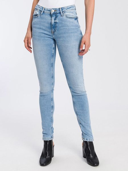 Cross Jeans Dżinsy - Skinny fit - w kolorze błękitnym rozmiar: W26/L32. Niebieskie jeansy Cross Jeans, l, z aplikacjami, z podwyższonym stanem. Za 91.99 zł.