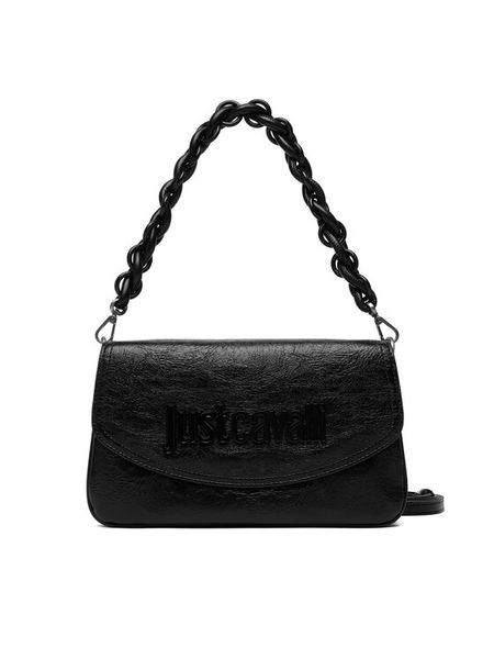 Just Cavalli Torebka 80RA4BC1 ZSD86 Czarny. Czarne torebki klasyczne Just Cavalli, bez wzorów, ze skóry, bez dodatków. Za 789.99 zł.