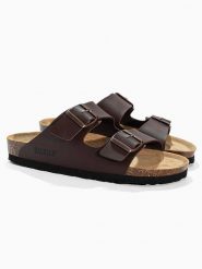 BACKSUN Klapki "Bali" w kolorze brązowym rozmiar: 42. Brązowe klapki Backsun, bez wzorów, z otwartym noskiem, bez obcasa. Za 130.99 zł.