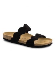 BACKSUN Klapki "Sechura" w kolorze czarnym rozmiar: 36. Czarne klapki Backsun, bez wzorów, z otwartym noskiem, bez obcasa. Za 56.66 zł.