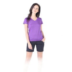 Koszulka turystyczna damska Woolona Calima 100% Merino. Fioletowe koszulki sportowe WOOLONA, bez wzorów, bez ramiączek. W wyprzedaży za 261.00 zł.